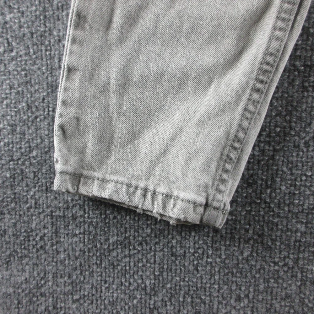 Levis 512 Jeans Mens 28x28 Gray Slim Tapered Light Wash Distressed Stretch Denim